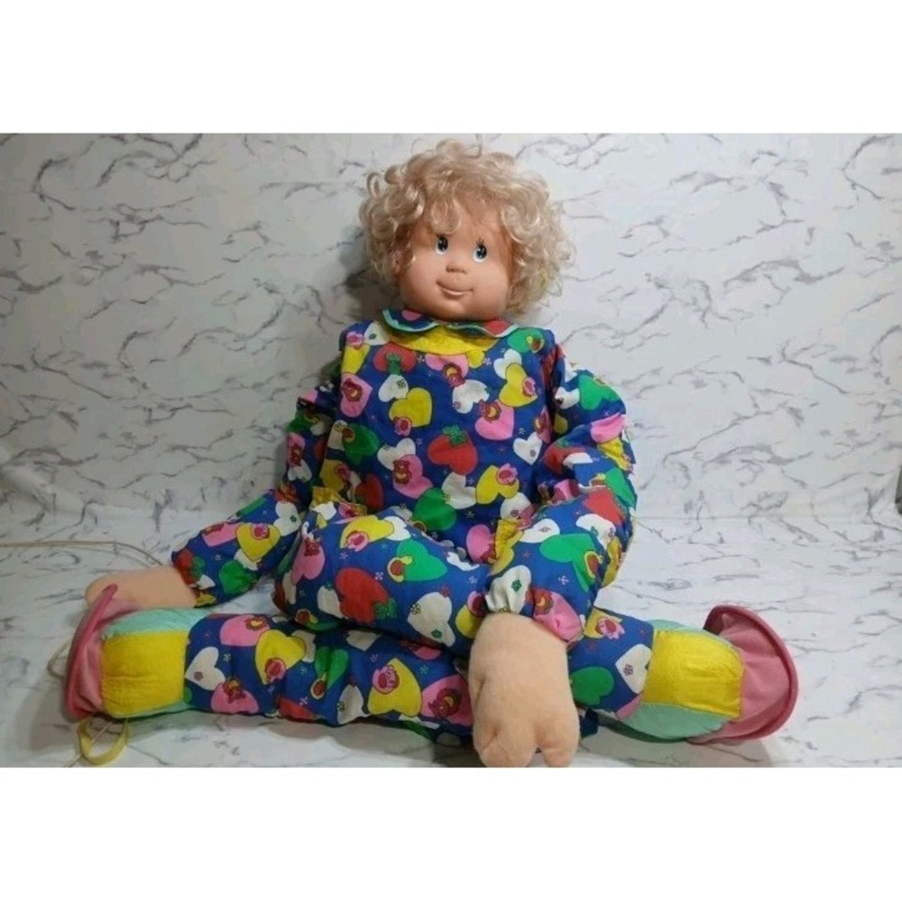 SUZIE STRETCH MY-SIZE 36" TWO-SIDED AWAKE/ASLEEP DOLL Vtg - Picture 4 of 4